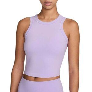 Nike One Fitted Women's Dri-FIT Cropped Tank‎ Top, Lilac, XL